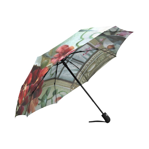 Vintage Birds and Flowers II Auto-Foldable Umbrella (Model U04)