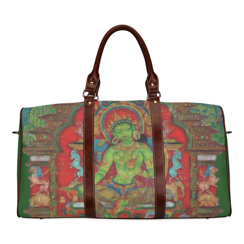 Green Tara from Tibetan Buddhism Waterproof Travel Bag/Small (Model 1639)