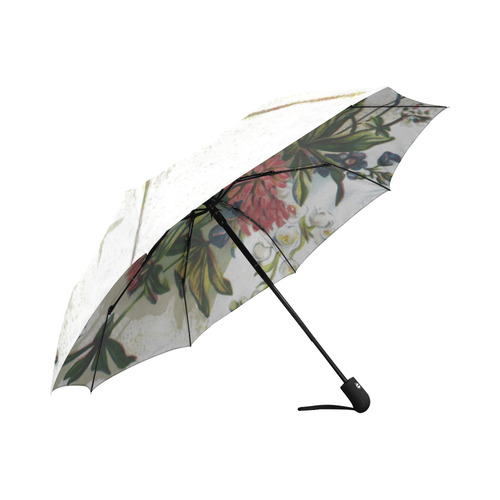 Vintage Floral Auto-Foldable Umbrella (Model U04)