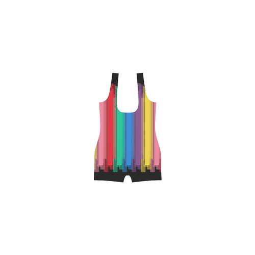 Colorful statement Classic One Piece Swimwear (Model S03)