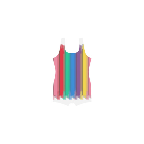 Colorful statement Classic One Piece Swimwear (Model S03)