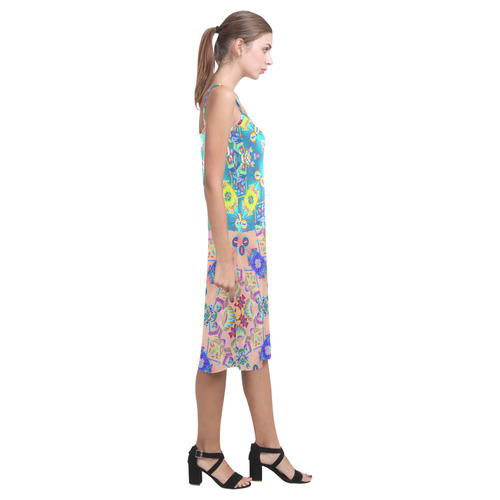 Plants of the Tropical Forest by Sarah NZ Alcestis Slip Dress (Model D05)