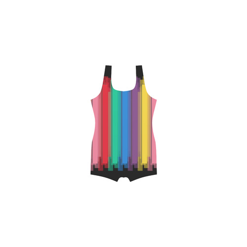 Colorful statement Classic One Piece Swimwear (Model S03)