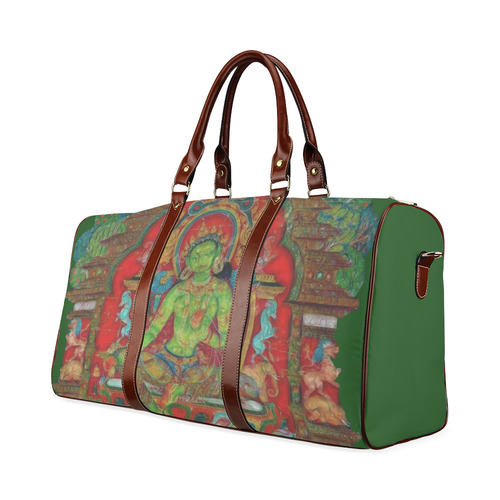 Green Tara from Tibetan Buddhism Waterproof Travel Bag/Small (Model 1639)