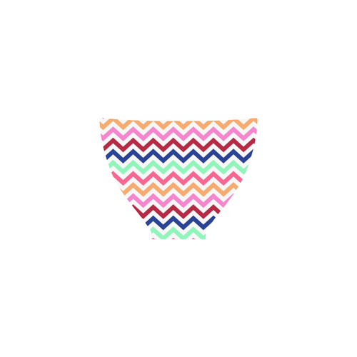 CHEVRONS Pattern Multicolor Pink Turquoise Coral Blue Red Custom Bikini Swimsuit