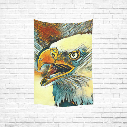 Animal_Art_Eagle20161201_by_JAMColors Cotton Linen Wall Tapestry 40"x 60"