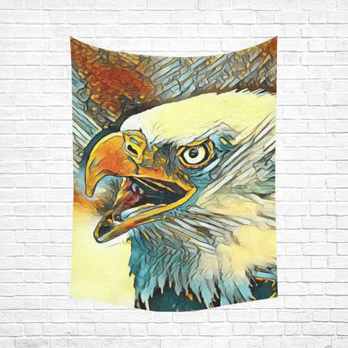 Animal_Art_Eagle20161201_by_JAMColors Cotton Linen Wall Tapestry 60"x 80"