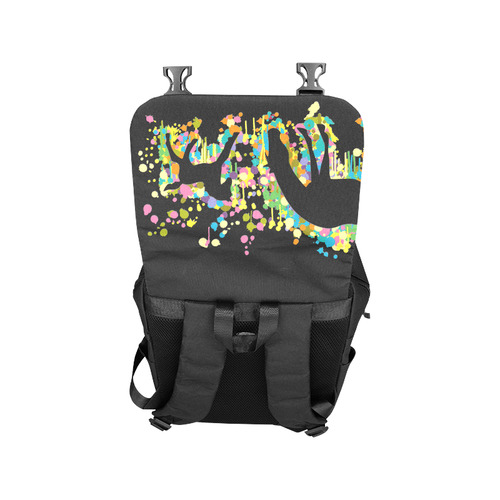 Lovely Foal with Mom Splash Casual Shoulders Backpack (Model 1623)