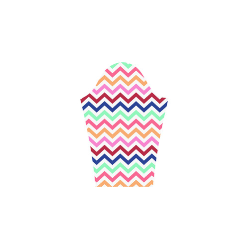 CHEVRONS Pattern Multicolor Pink Turquoise Coral Blue Red Bateau A-Line Skirt (D21)