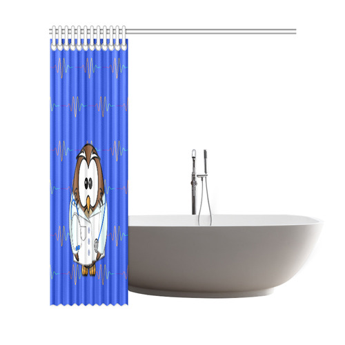 paging new doc owl Shower Curtain 69"x72"