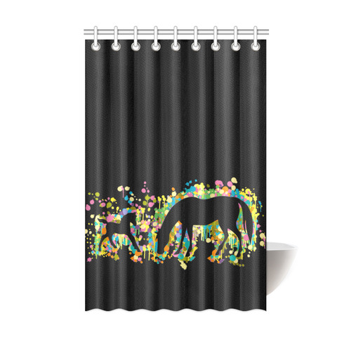 Lovely Foal with Mom Splash Shower Curtain 48"x72"