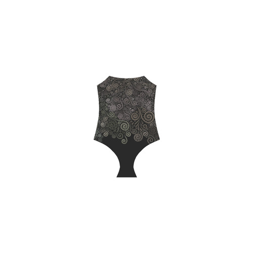 3D Psychedelic soft color Rose Strap Swimsuit ( Model S05)