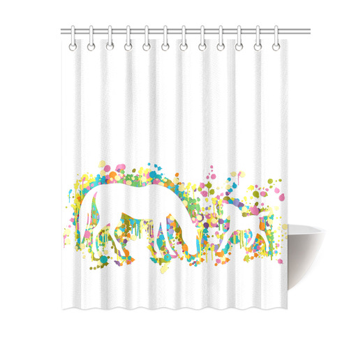Lovely Foal with Mom Splash Shower Curtain 60"x72"
