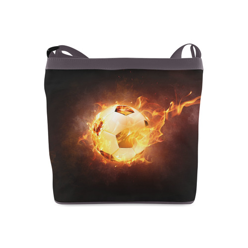 SPORT Football Soccer, Ball under Fire Crossbody Bags (Model 1613)