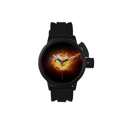 SPORT Football Soccer, Ball under Fire Men's Sports Watch(Model 309)