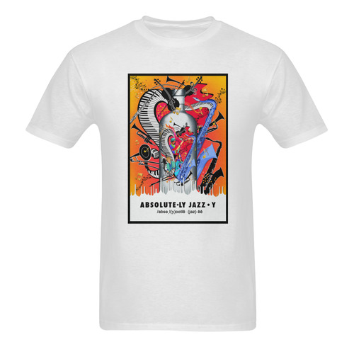 Absolute Jazz Music T shirt by Juleez Men's T-Shirt in USA Size (Two Sides Printing)