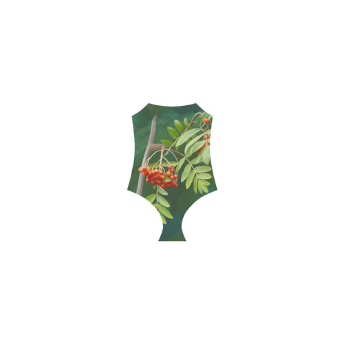 Watercolor Rowan tree - Sorbus aucuparia Strap Swimsuit ( Model S05)