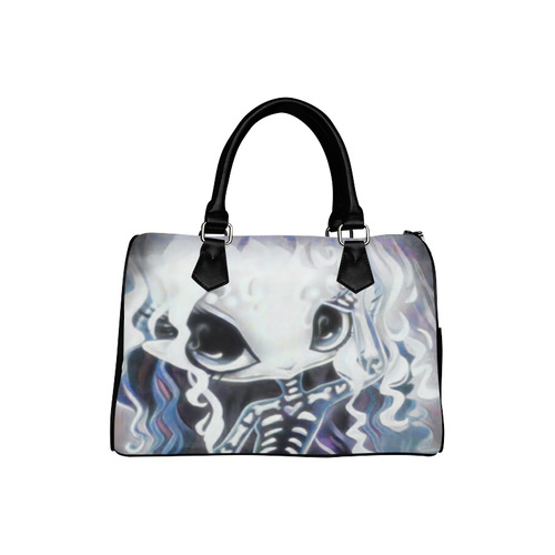 Skeleton Girl Boston Handbag (Model 1621)