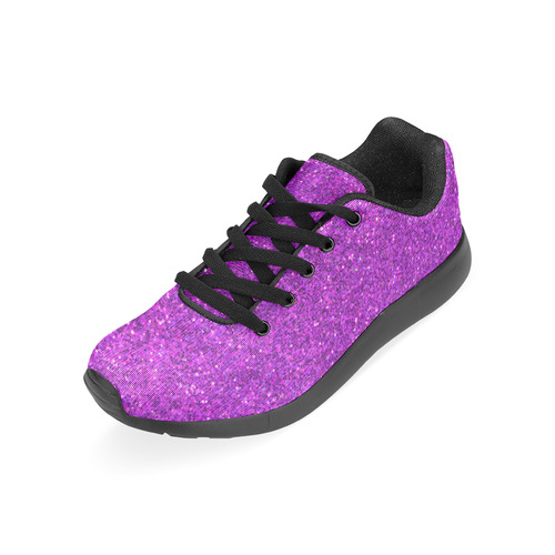 Sparkles Purple Glitter Women’s Running Shoes (Model 020)