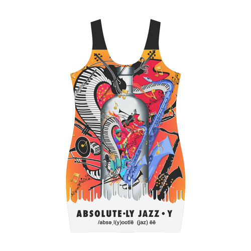 Absolut Art Sexy Jazz Art Dress by Juleez Medea Vest Dress (Model D06)