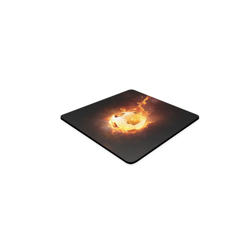 SPORT Football Soccer, Ball under Fire Square Coaster