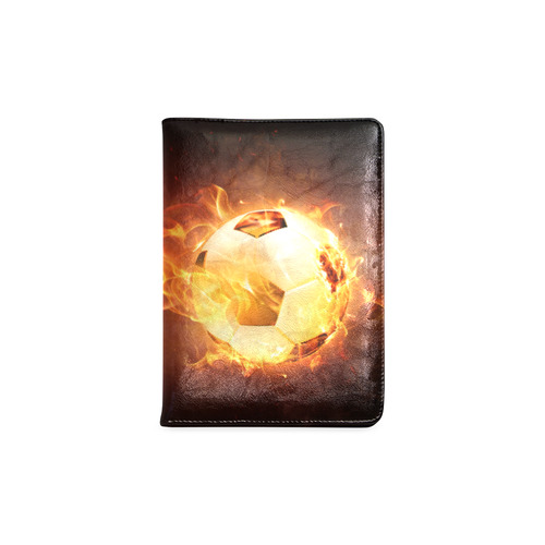 SPORT Football Soccer, Ball under Fire Custom NoteBook A5