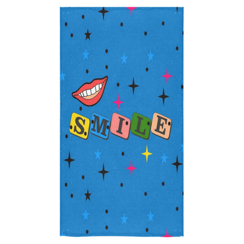 Smile Popart by Popart Lover Bath Towel 30"x56"