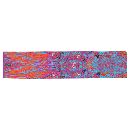 crazy jungle artsadd Table Runner 16x72 inch