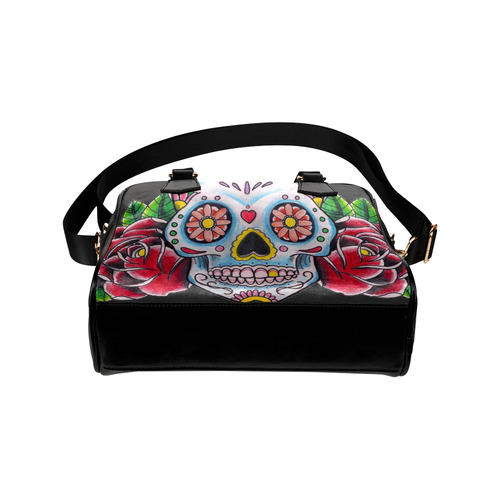 flower-skull Shoulder Handbag (Model 1634)