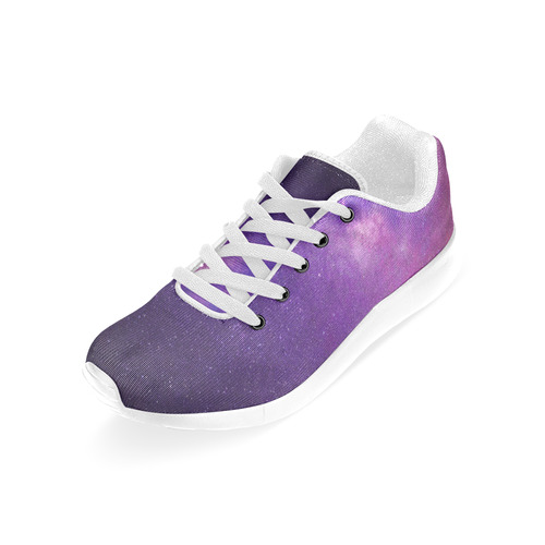 Purple Blue Starry Night Sky Women’s Running Shoes (Model 020)