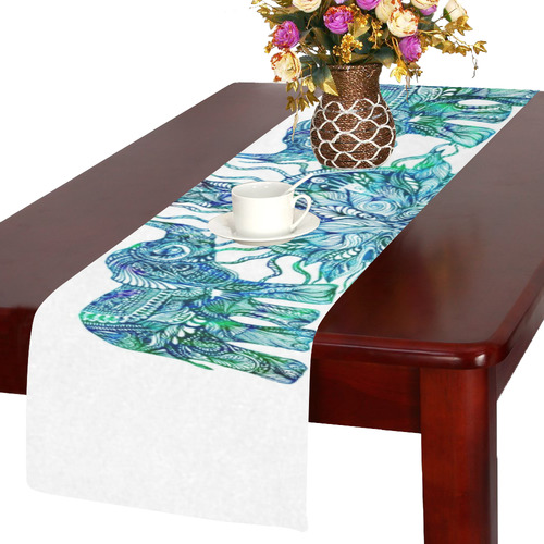 elephants 1307 Table Runner 14x72 inch