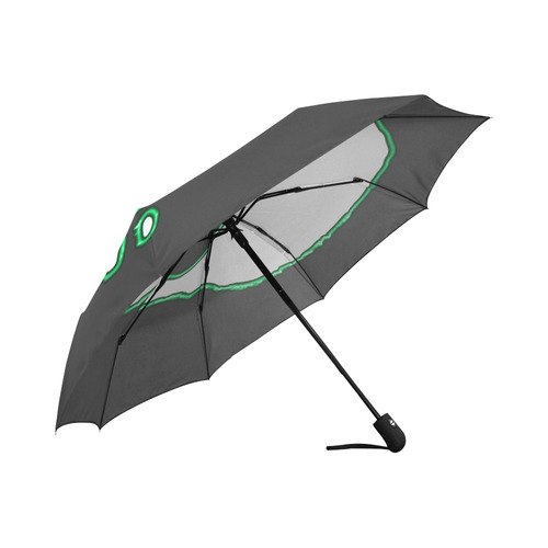 Green Neon Skull Auto-Foldable Umbrella (Model U04)