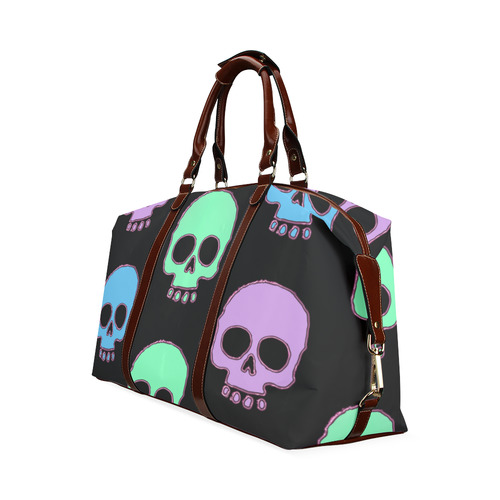 Pastel Skulls Classic Travel Bag (Model 1643) Remake