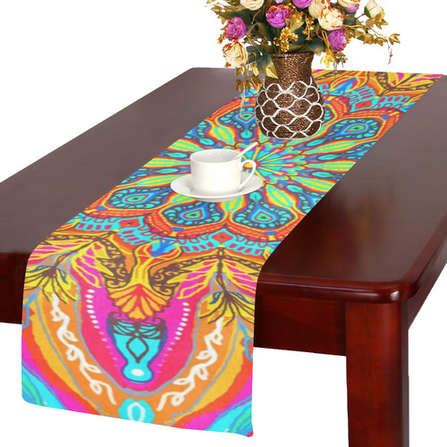 mandala beach Table Runner 14x72 inch