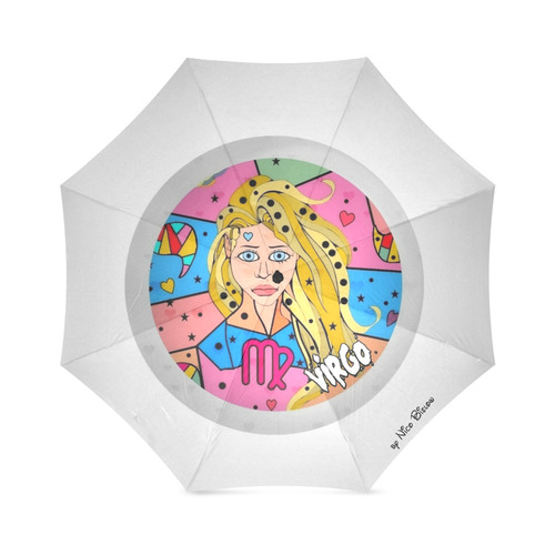 Virgo / Jungfrau Popart Star Sign by Nico Bielow Foldable Umbrella (Model U01)
