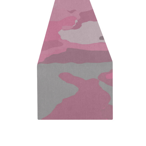 pink and gray camo Table Runner 16x72 inch