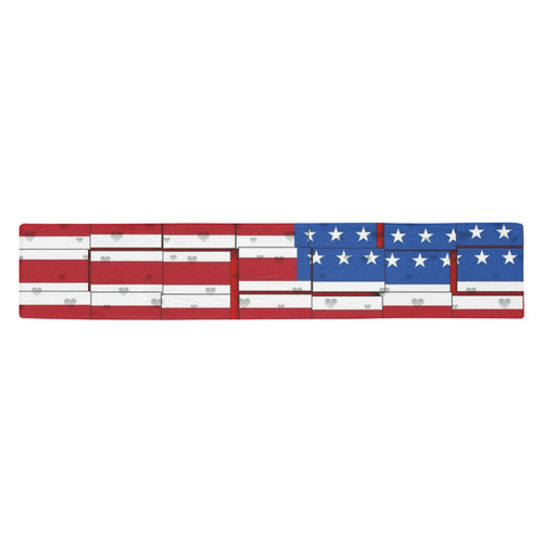 USA by Nico Bielow Table Runner 14x72 inch