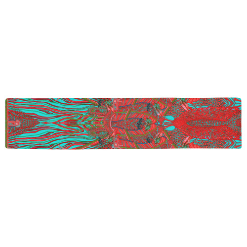 crazy jungle 2 artsadd Table Runner 16x72 inch