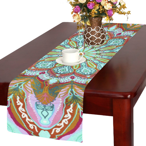 mandala beach 8 Table Runner 14x72 inch