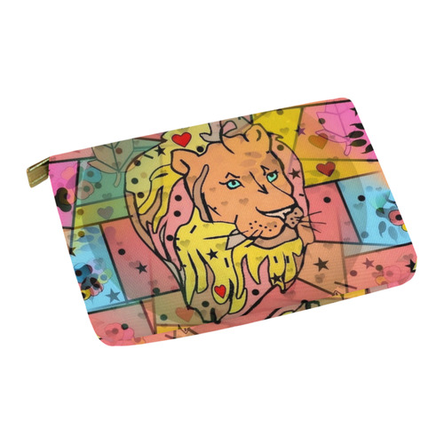 Leo / Löwe Popart by Nico Bieow Carry-All Pouch 12.5''x8.5''