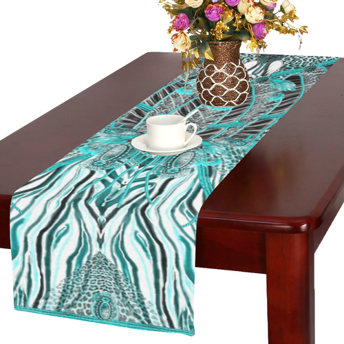 crazy jugle 4 artsd Table Runner 16x72 inch