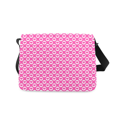 Hearts Pink (4) Messenger Bag (Model 1628) ID D1135531