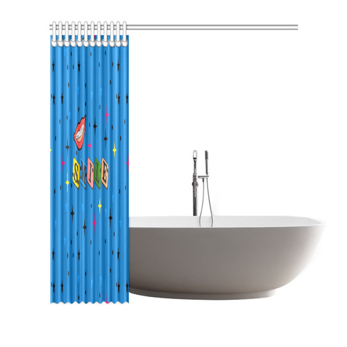Smile Popart by Popart Lover Shower Curtain 72"x72"