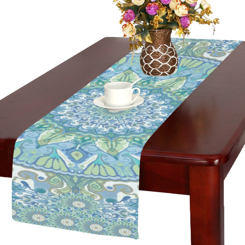 boho-mandala 3 Table Runner 14x72 inch