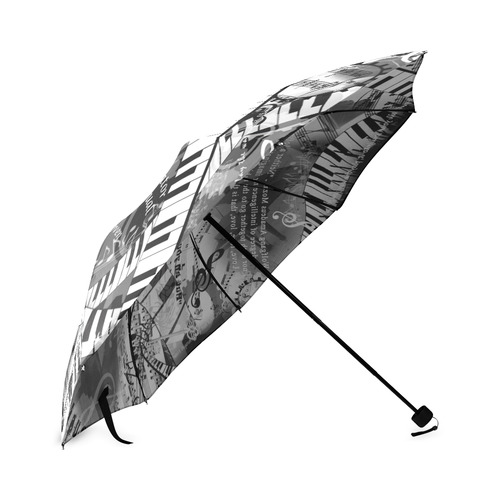 Piano Umbrella Music Art Mozart Classical Music Art by Juleez Foldable Umbrella (Model U01)