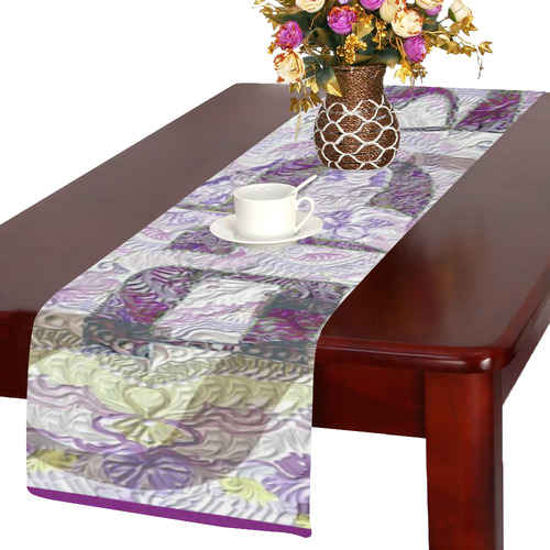 -20X30-   שלום בעברית ובאנגלית-4 Table Runner 14x72 inch