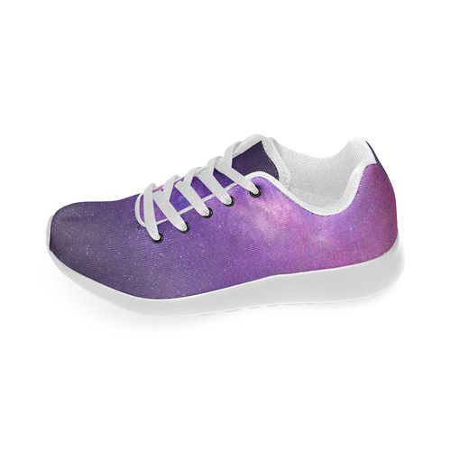Purple Blue Starry Night Sky Men’s Running Shoes (Model 020)