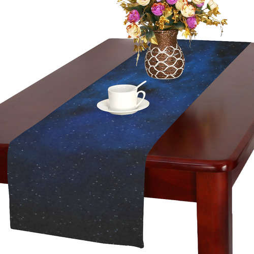 cosmic star blue sm Table Runner 16x72 inch