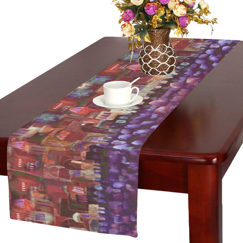 jerusalem  rose Table Runner 16x72 inch