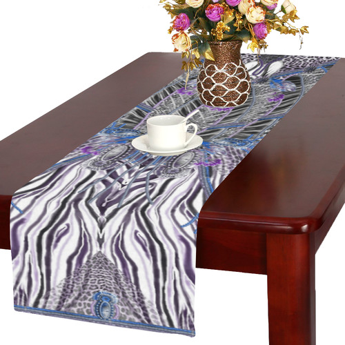 crazy jugle8 artsd Table Runner 16x72 inch